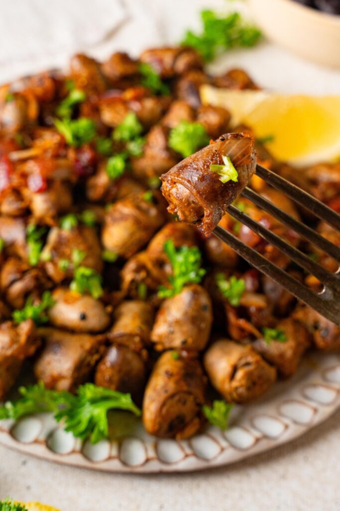 Quick and Easy Pan Fried Chicken Hearts Recipe