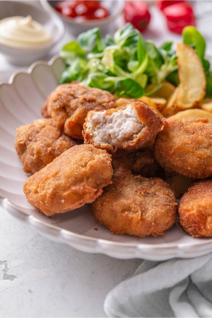 Crispy Homemade Chicken Nuggets (With Ground Chicken)