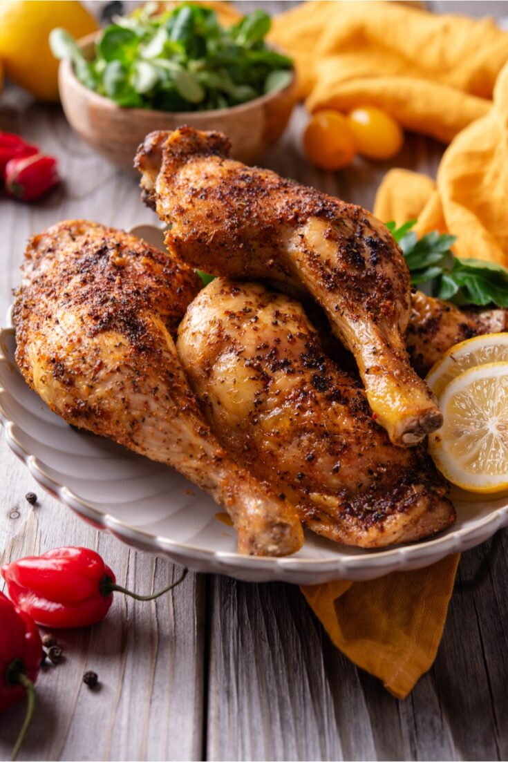 Tender Crockpot Chicken Leg Quarters with Crispy Skin